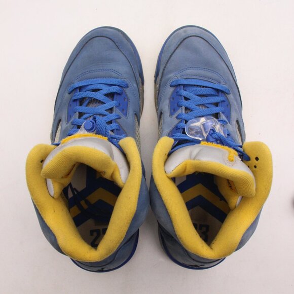 Nike Air Jordan 5 Retro JSP Laney Men's 12 Blue Athletic Sneakers CD2720-400 - Picture 7 of 10